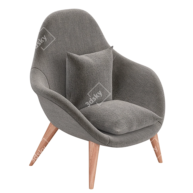 Elevate Lounge Chair - Modern Comfort 3D model image 1