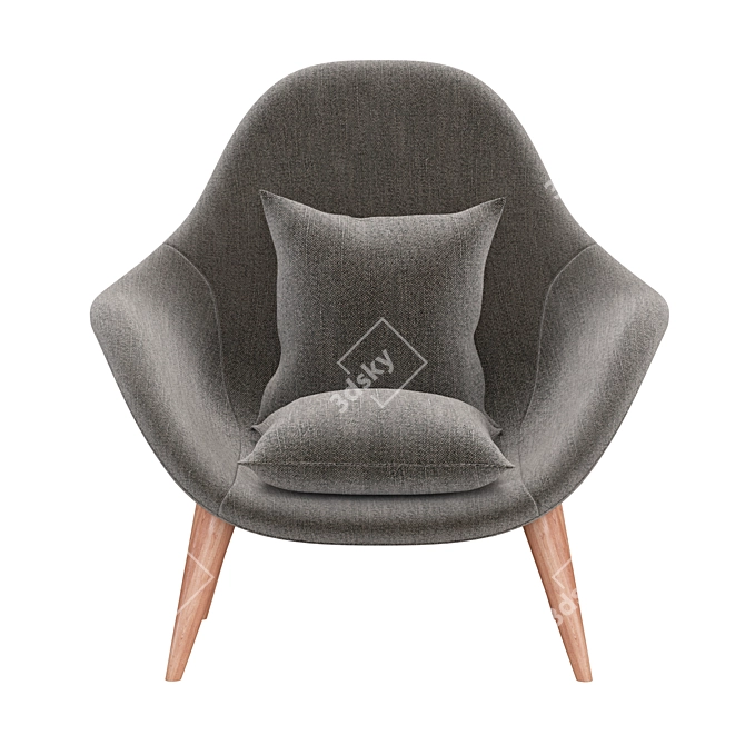 Elevate Lounge Chair - Modern Comfort 3D model image 3