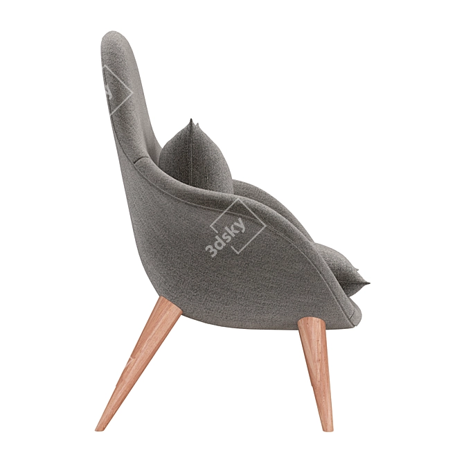 Elevate Lounge Chair - Modern Comfort 3D model image 4