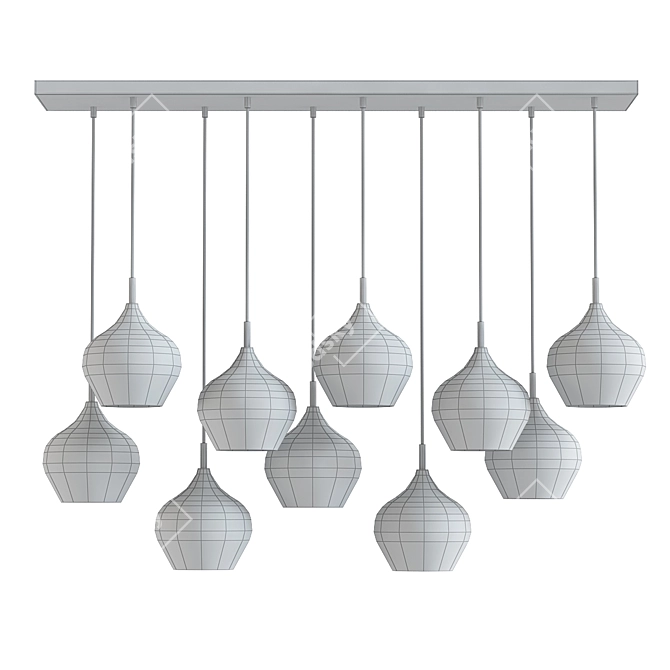 Modern Hanging Lamp Rakel 3D model image 2