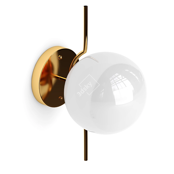 Elegant B.LUX C Ball Wall Lamps 3D model image 3