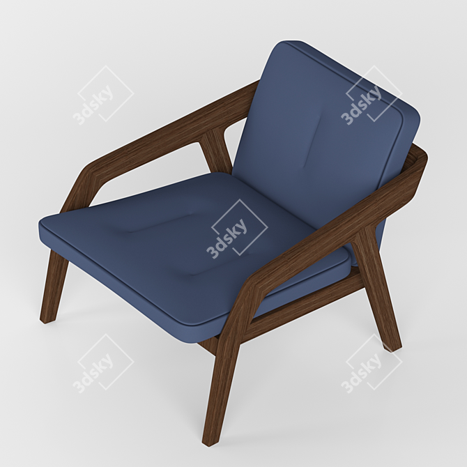 Formstelle Fabric Armchair - Stylish Design 3D model image 3
