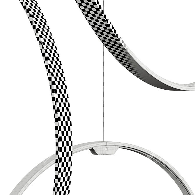 Circular Elegance: Zero Round Pendant 3D model image 6