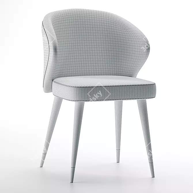 Scandi Chic: Atlanta Chair 3D model image 6