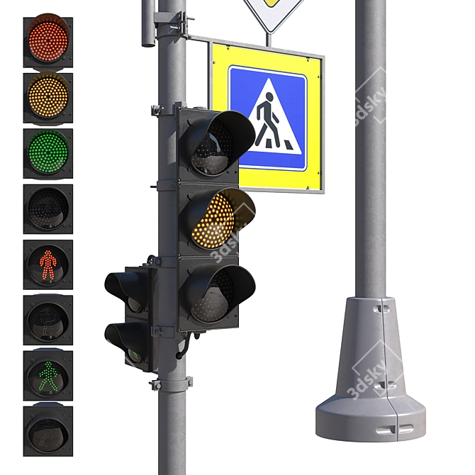 Smart Traffic Light Control 3D model image 2