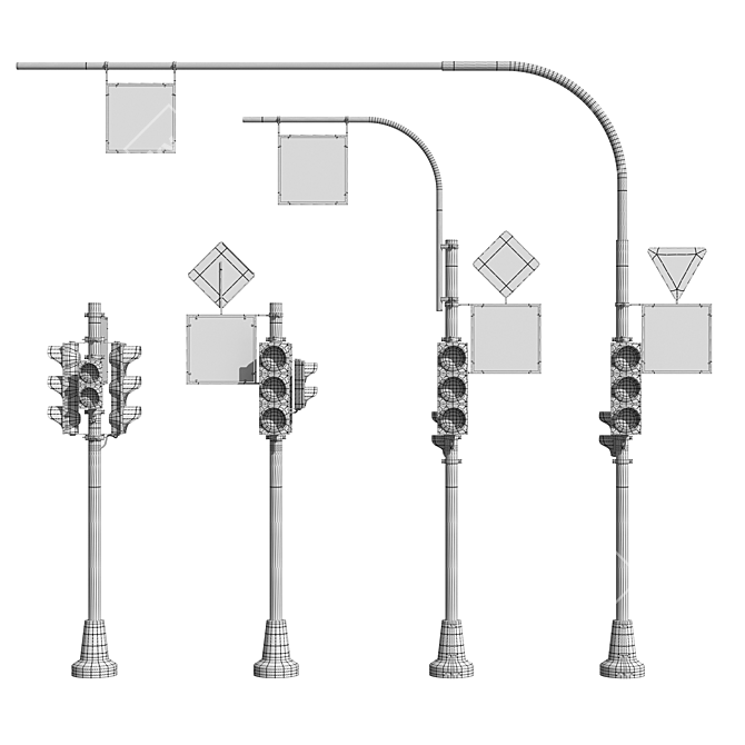 Smart Traffic Light Control 3D model image 3