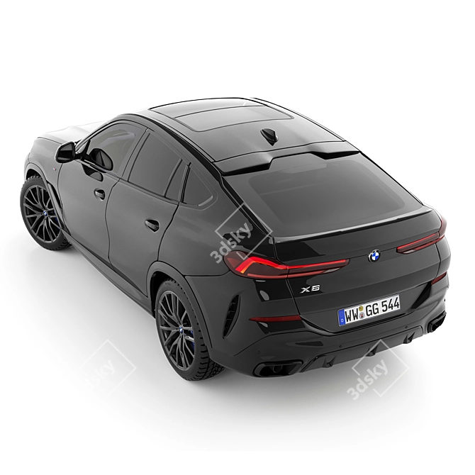 BMW X6 2021: Ultimate Luxury Crossover 3D model image 2