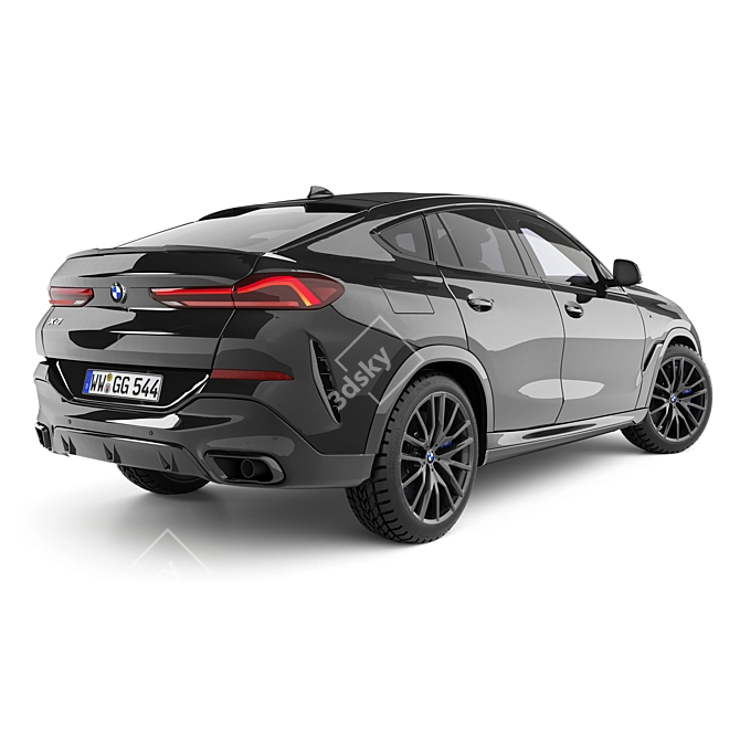 BMW X6 2021: Ultimate Luxury Crossover 3D model image 3