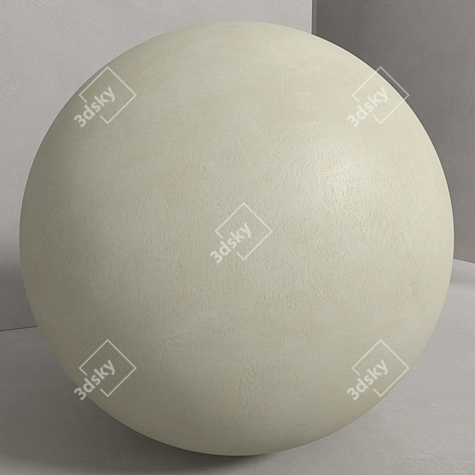 Title: Seamless Concrete Plaster Set 3D model image 3