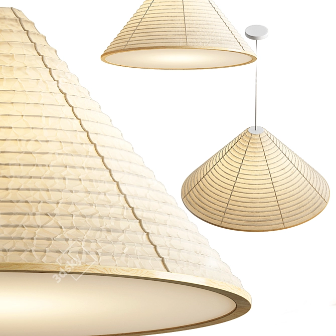 Karimoku Case: Stylish Pendant Light 3D model image 2