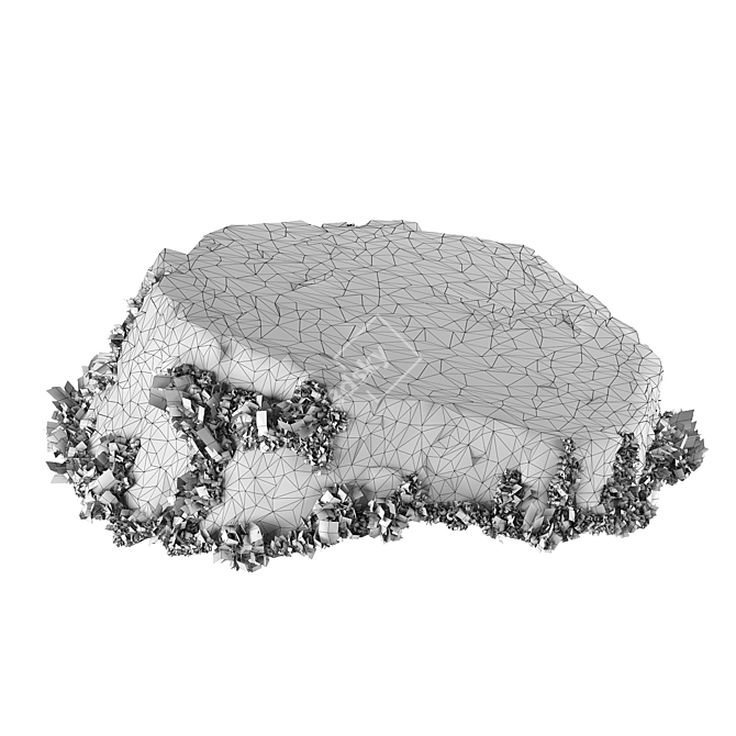 Mossy Photogrammetry Stump 3D model image 12