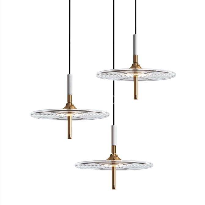 Sleek Design LUKRIS Lamps 3D model image 1