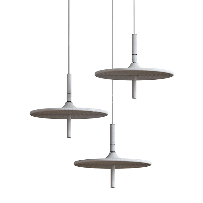 Sleek Design LUKRIS Lamps 3D model image 2