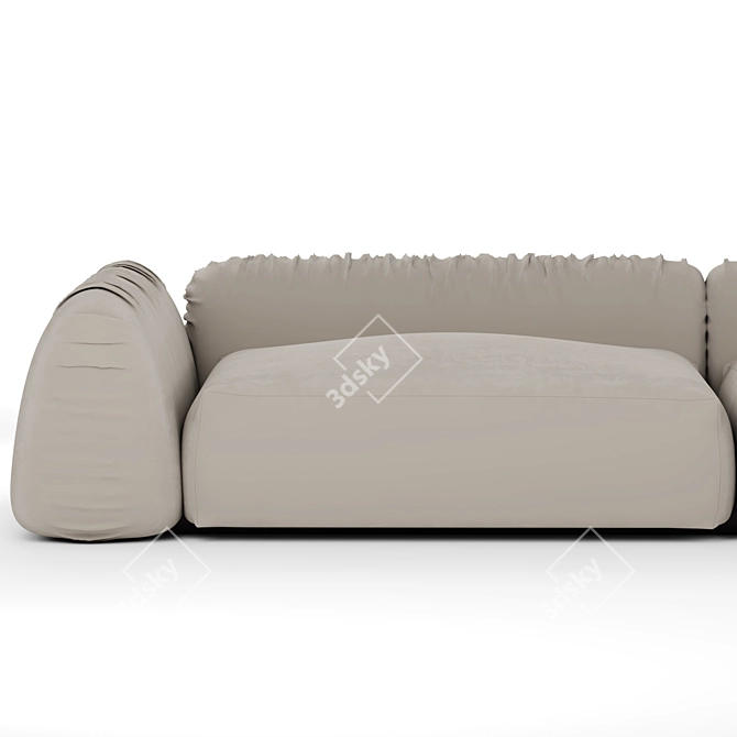 Luxurious Lotta Agaton Velvet Sofa 3D model image 3