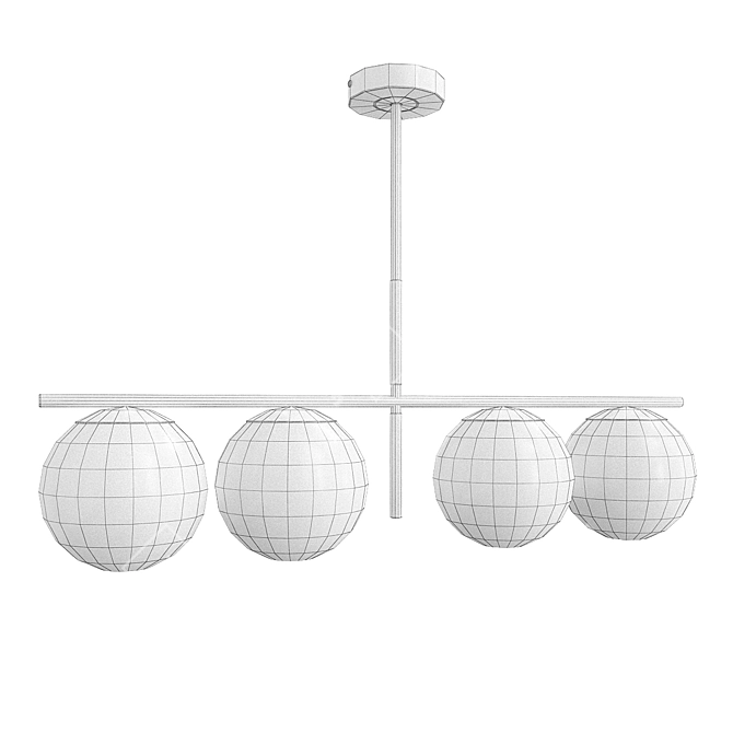 Stylish Vesper Pendant Light 3D model image 2