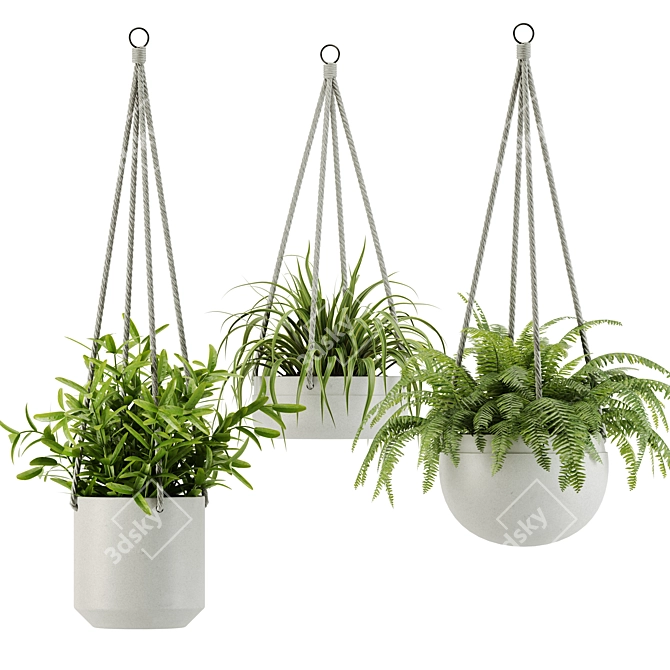 28-Plant Indoor Set: Green Up Your Space 3D model image 1