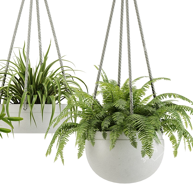 28-Plant Indoor Set: Green Up Your Space 3D model image 2