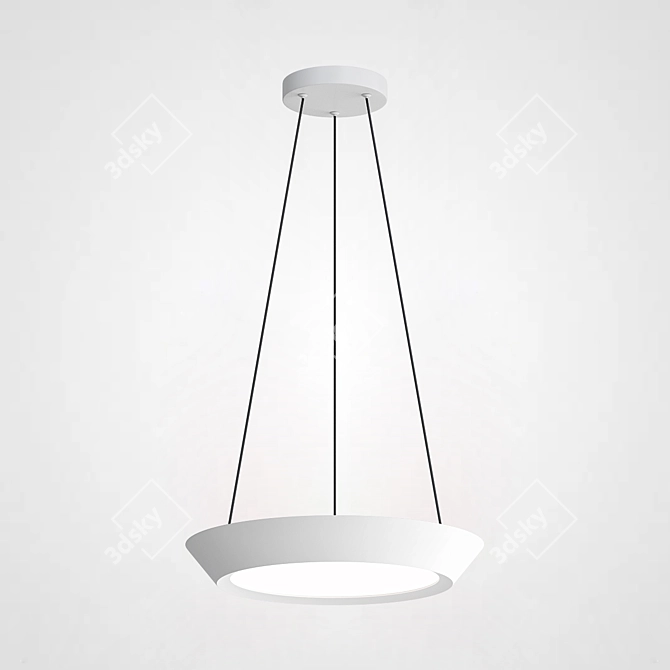 Minimalist LED Pendant Light - Solve 3D model image 2