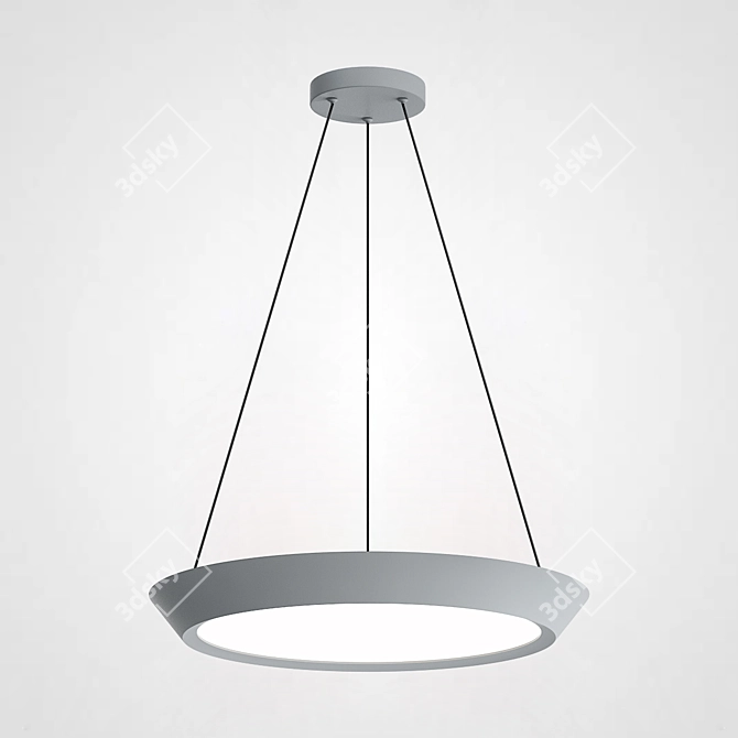 Minimalist LED Pendant Light - Solve 3D model image 3