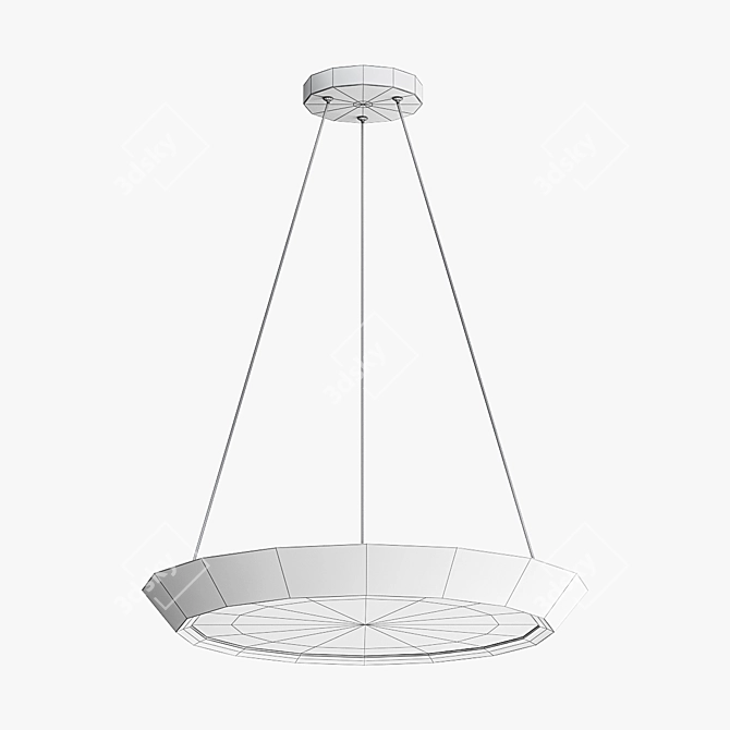 Minimalist LED Pendant Light - Solve 3D model image 5