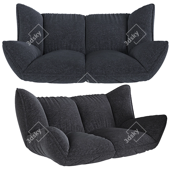 Japanese Style Tatami Sofa Bed 3D model image 1
