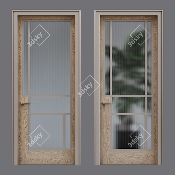 Elegant Design Door: Door Vector 3D model image 1