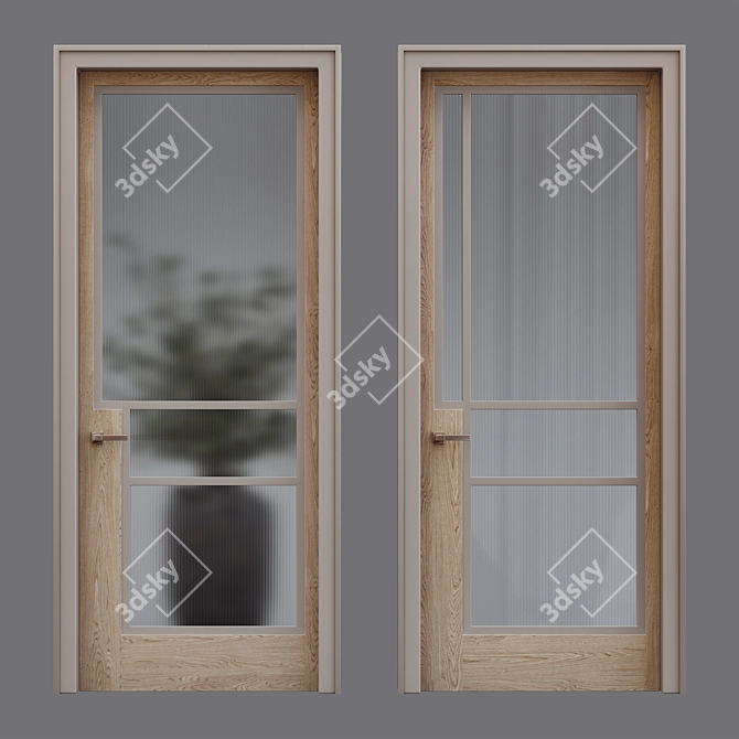 Elegant Design Door: Door Vector 3D model image 2