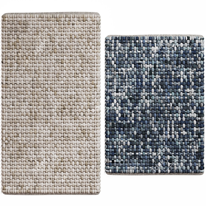 Handmade Woolen Carpet | 600x900mm & 600x1100mm 3D model image 2