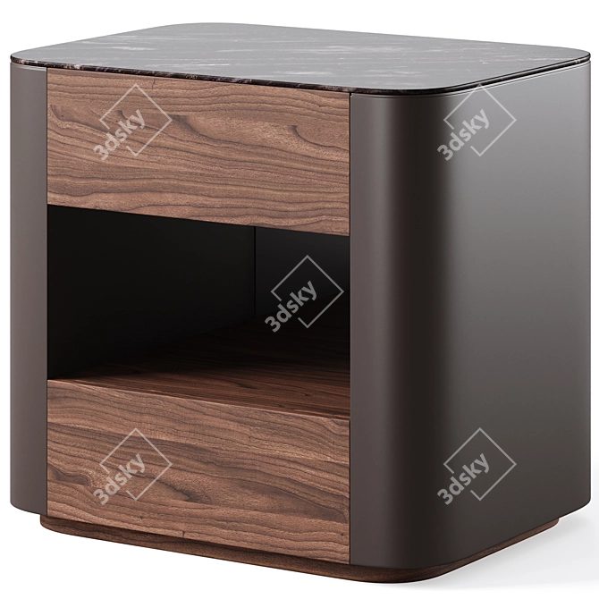 Volare Bedside Table: Stylish & Functional 3D model image 1