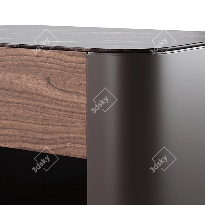 Volare Bedside Table: Stylish & Functional 3D model image 3