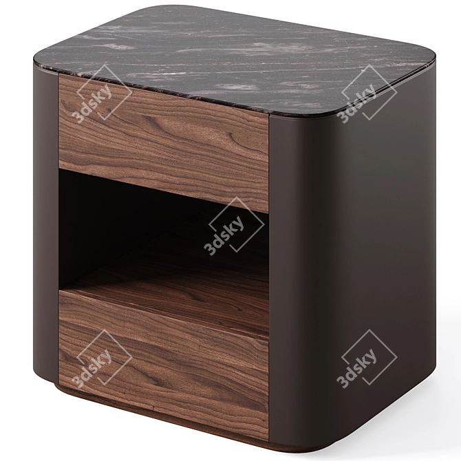 Volare Bedside Table: Stylish & Functional 3D model image 4