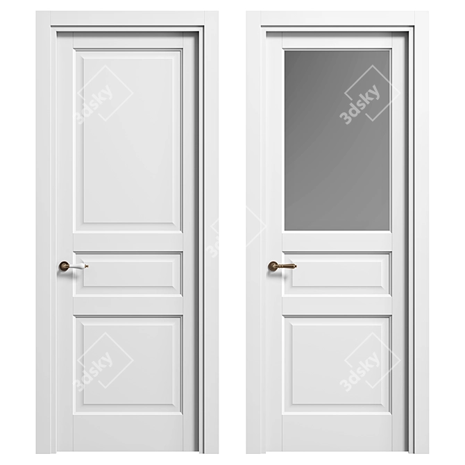 GALANT Volhovec Doors: Elegant and Durable 3D model image 1