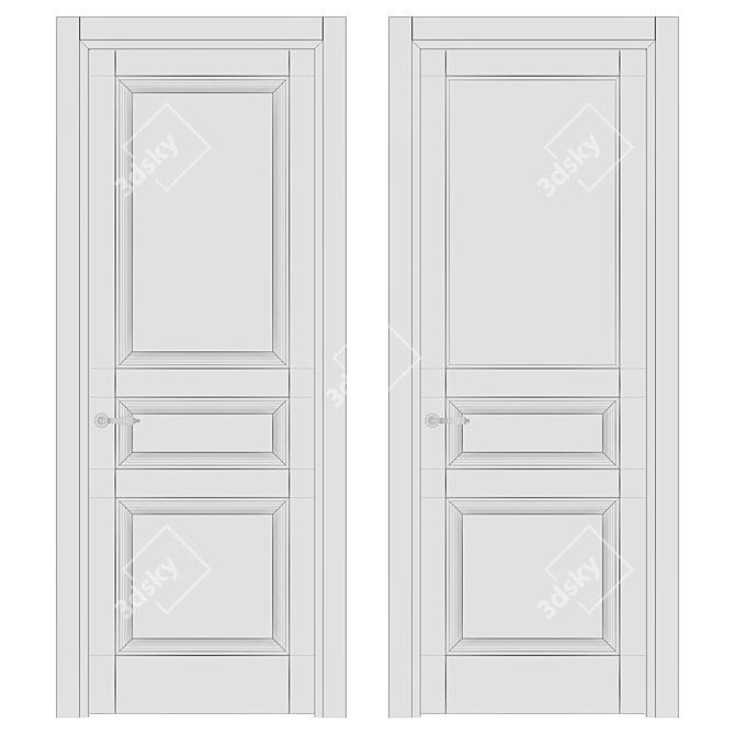 GALANT Volhovec Doors: Elegant and Durable 3D model image 4