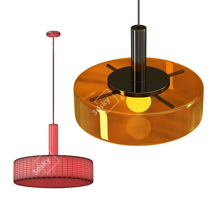 Modern Elegance: Dechem Studio Magion Pendant 3D model image 3