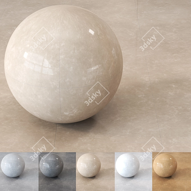 Royal Ceramic 4K Texture Collection 3D model image 1