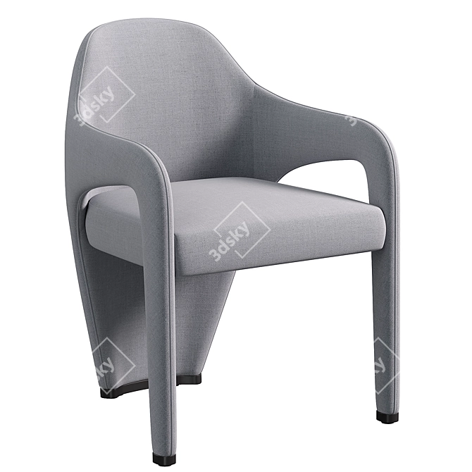 Elegant Marilyn Dining Chair 3D model image 2