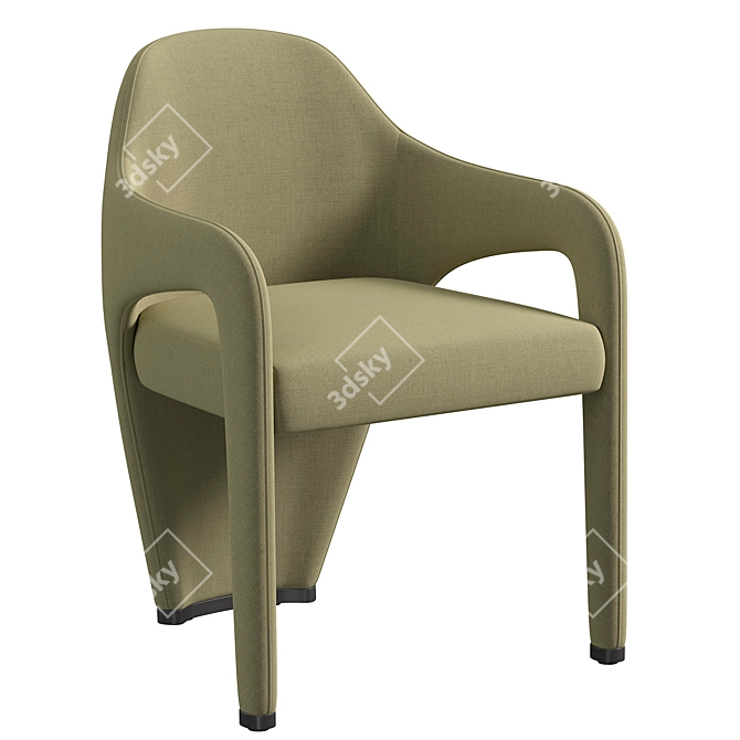 Elegant Marilyn Dining Chair 3D model image 3