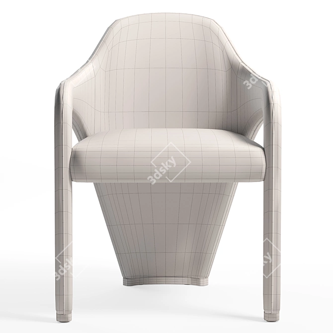 Elegant Marilyn Dining Chair 3D model image 4