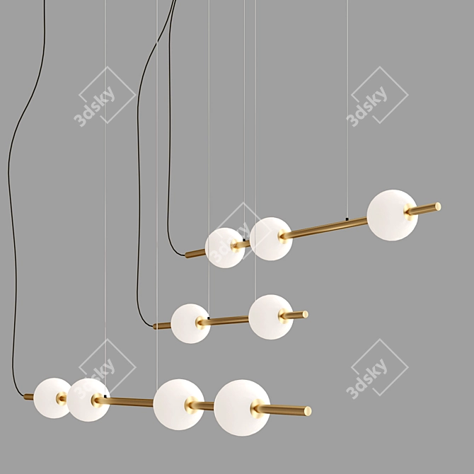 Berri Suspended Ceiling Fixture 3D model image 3