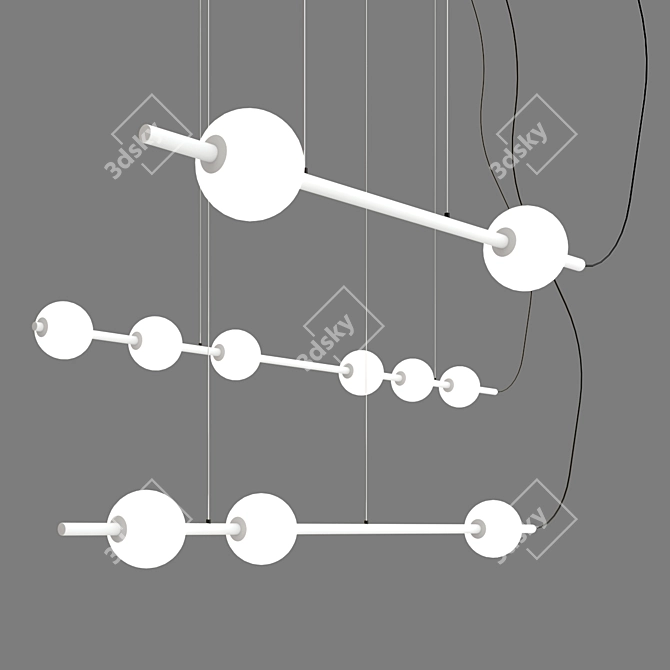 Berri Suspended Ceiling Fixture 3D model image 4