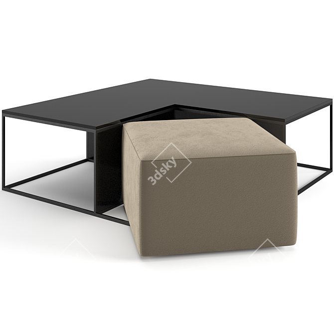 Sleek B&B Italia Coffee Tables 3D model image 3