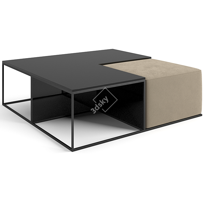 Sleek B&B Italia Coffee Tables 3D model image 5