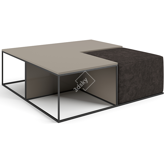 Sleek B&B Italia Coffee Tables 3D model image 6