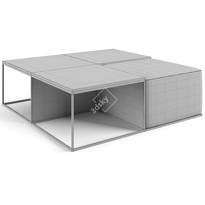 Sleek B&B Italia Coffee Tables 3D model image 7