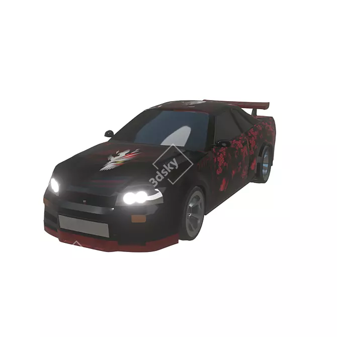 Ultimate Racing Machine: Skyline GTR 3D model image 1