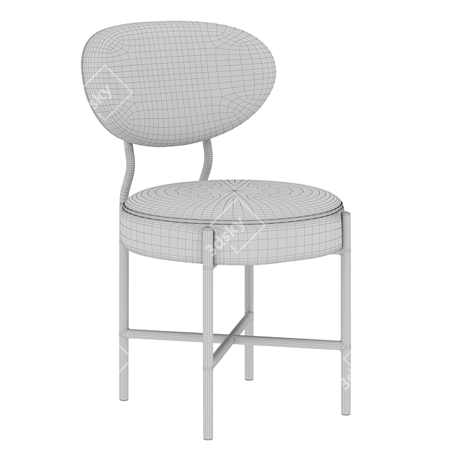 Eichholtz Vicq Chair: Stylish and Compact 3D model image 4