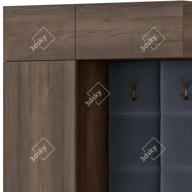 Modern Hallway 8: 2800mm Height, 1705mm Width 3D model image 3