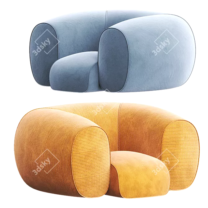 Modern Mollo Lounge: Stylish Comfort 3D model image 4