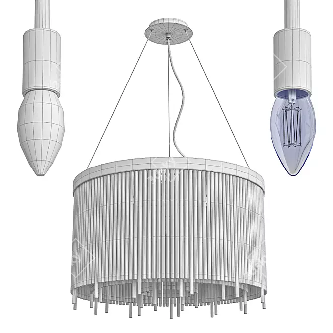 Abur 2014: Modern Design Lamp 3D model image 2
