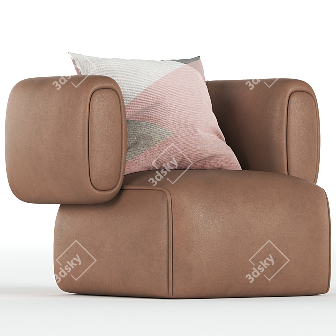 HUG Armchair - Stylish Comfort for Your Home 3D model image 4